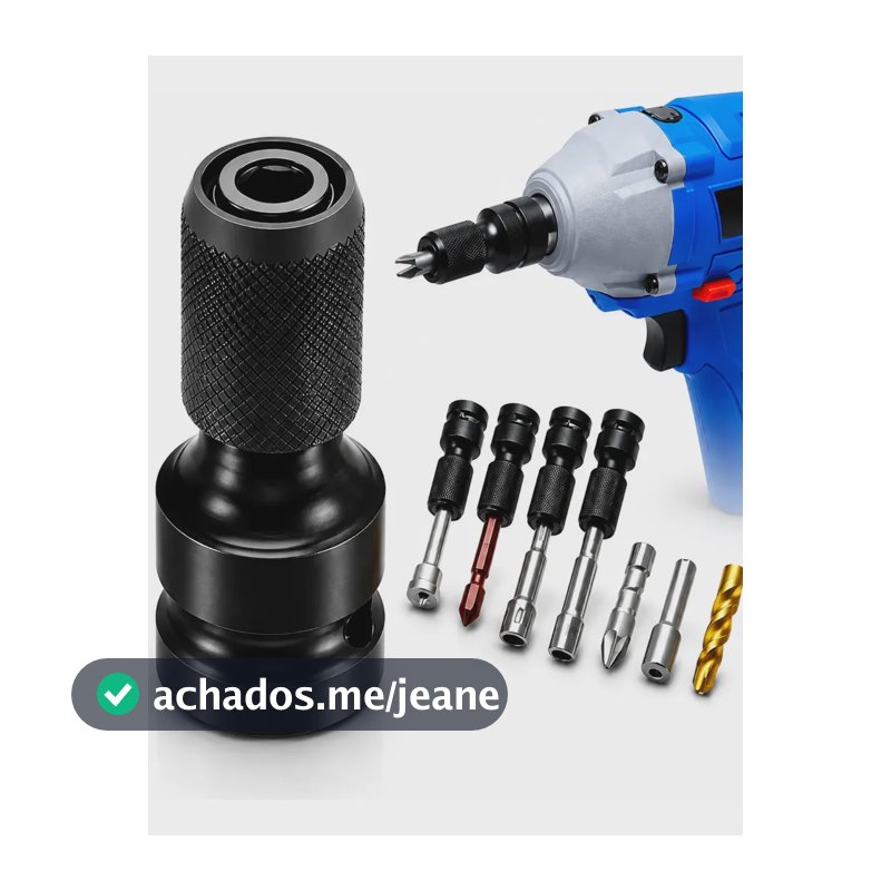 Soquete Adaptador Chave De Impacto C/engate De 1/2 P/hex 1/4