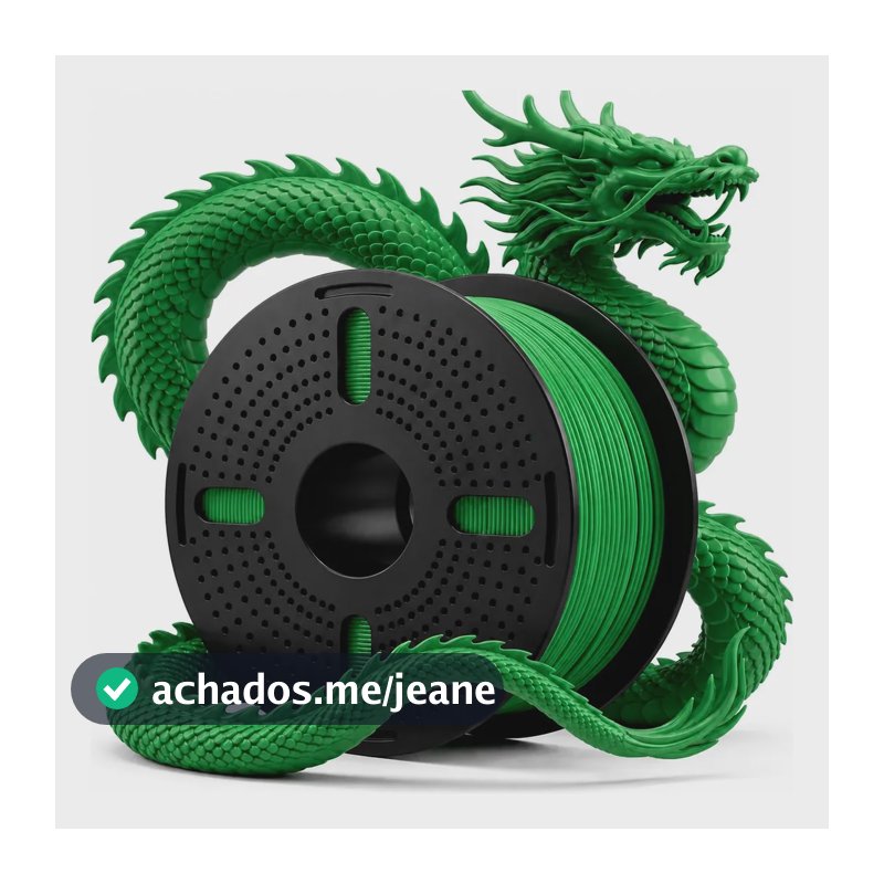 Filamentos Impressora 3d Print Pulse 1 Kg Pet G 1.75mm Core Verde