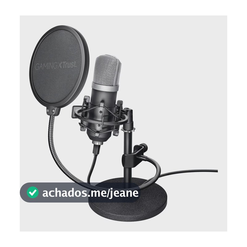 Microfone Gamer Trust Emita GXT 252 Streaming Podcast