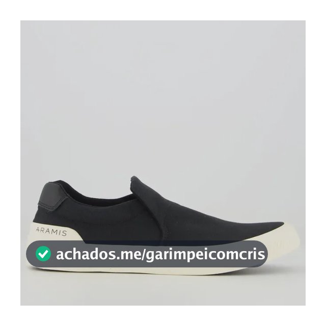 Tênis Aramis Daily Slip Canvas Preto