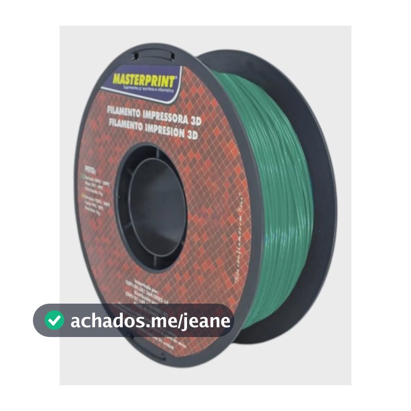 Filamento Impressora 3d Masterprint Petg 1.75mm 1kg Verde