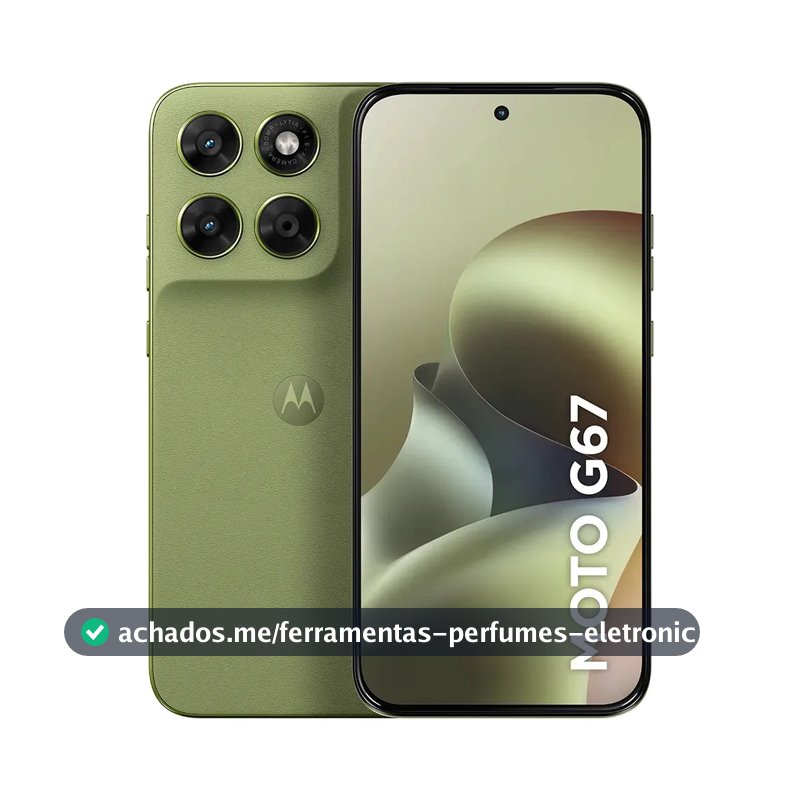 Smartphone Motorola Moto G67 5g - 256gb 4gb Ram + 8gb Ram Boost, Camera 50mp Sony Lytia 600, Tela 1.5k Extreme Amoled 120hz, Ultrarresistente - Verde Claro