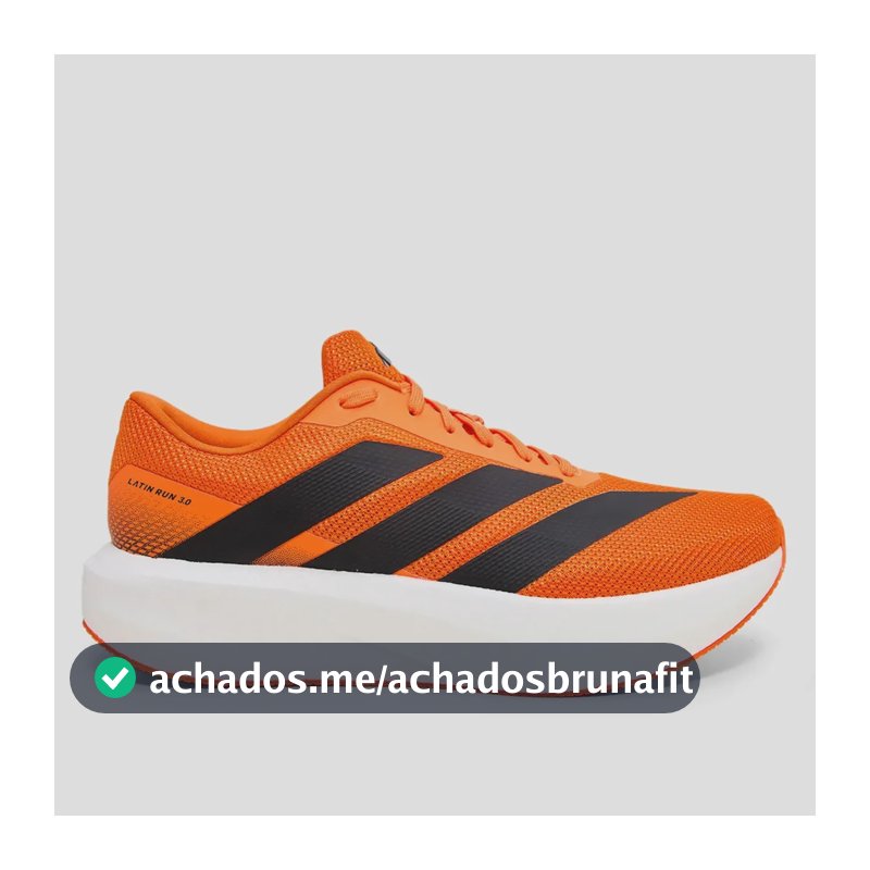 Tênis adidas Latin Run 3.0 Masculino Corrida Cloudfoam Laranja 39 Br