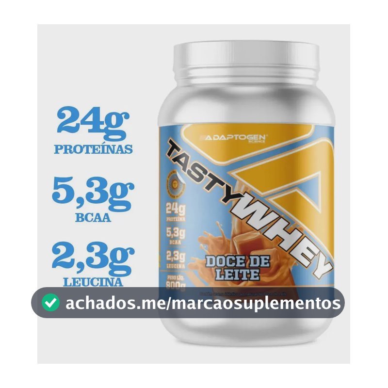 Proteína Adaptogen Science Tasty Whey Gourmet em pó sabor Doce de leite x 900g