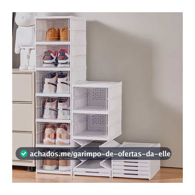 Sapateira Organizador Sapatos Empilhável Vertical 6 Andares