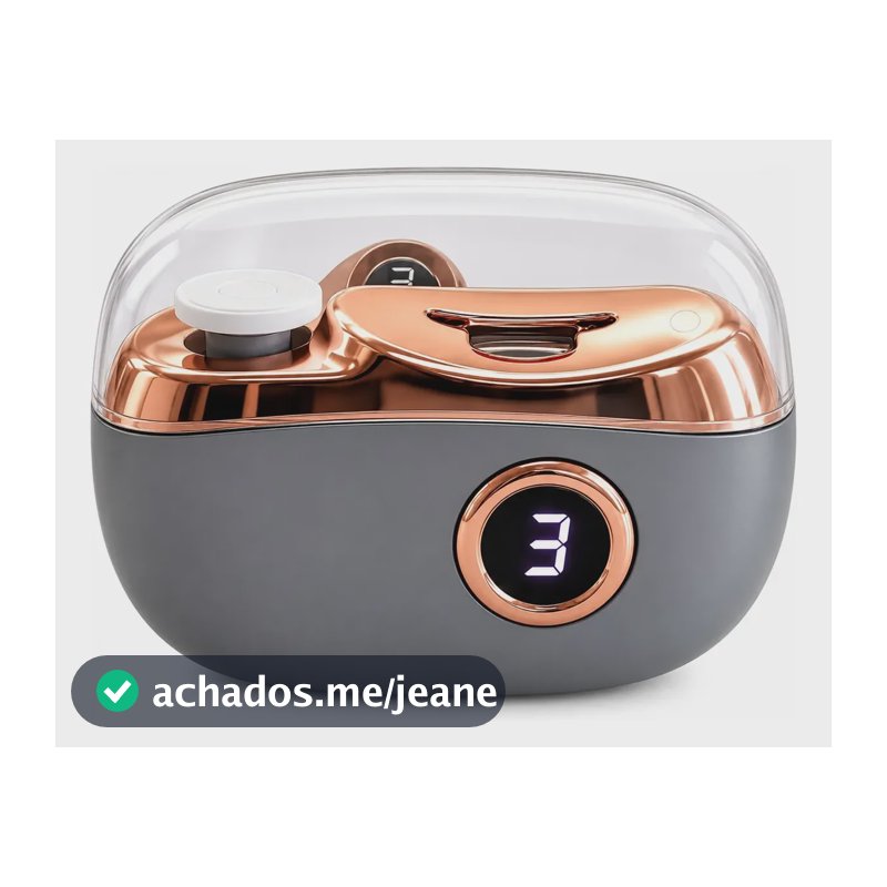 Cortador Unhas Portátil Elétrico + Aparador + Lixa Automatic Variado