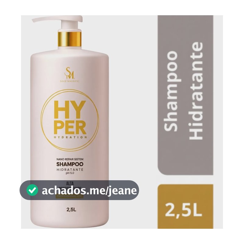 Shampoo Hidratante Lavatório 2,5l Uso Diário Hyper Hydration