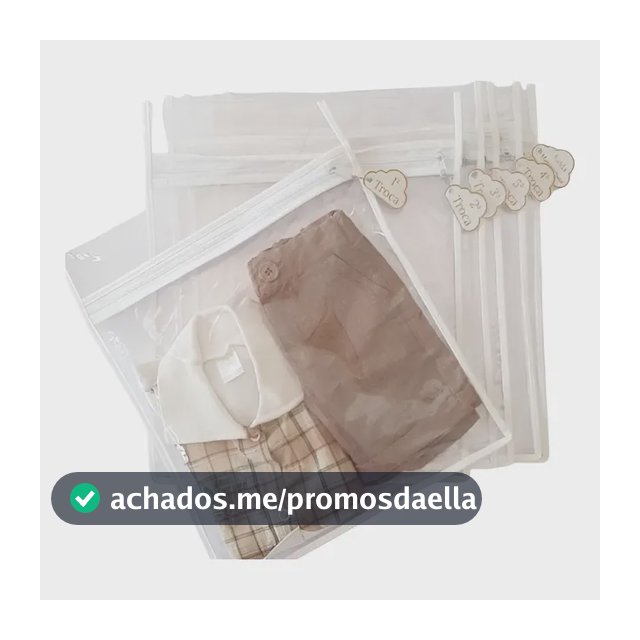 6 Saquinhos Organizador Mala Maternidade Bebe Com Tag Trocas