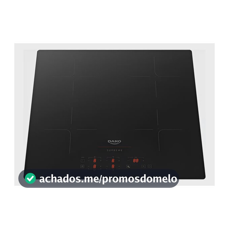 Cooktop De Indução 4 Zonas Dako Supreme 7200w Preto 220v Preto 220v