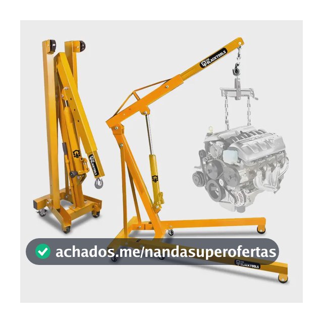 Guincho Girafa Hidráulico Dobrável  1 Ton The Black Tools