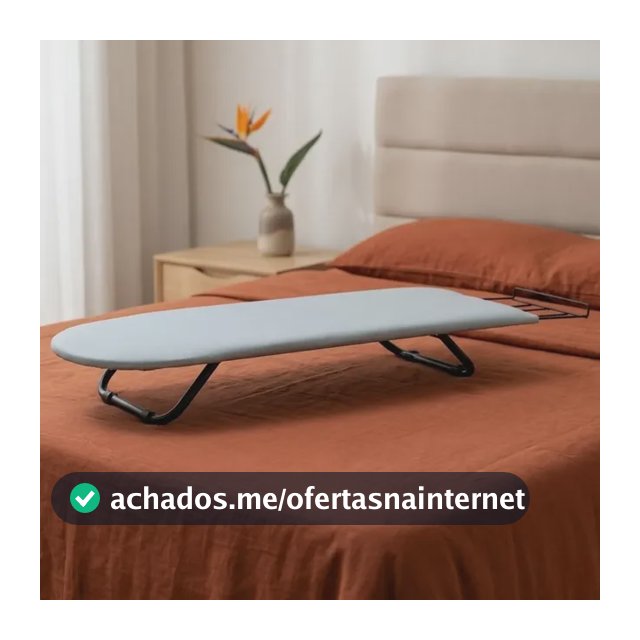 Tabua Passa Roupa Portátil Pé Dobrável Cama Mesa Porta Ferro
