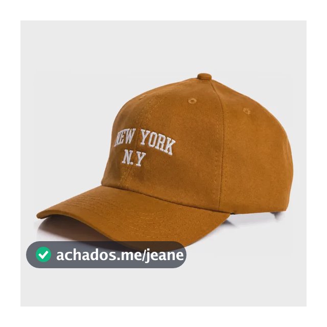 Boné New York Ny Fitão Aba Curva Blogueira Strapback Unissex