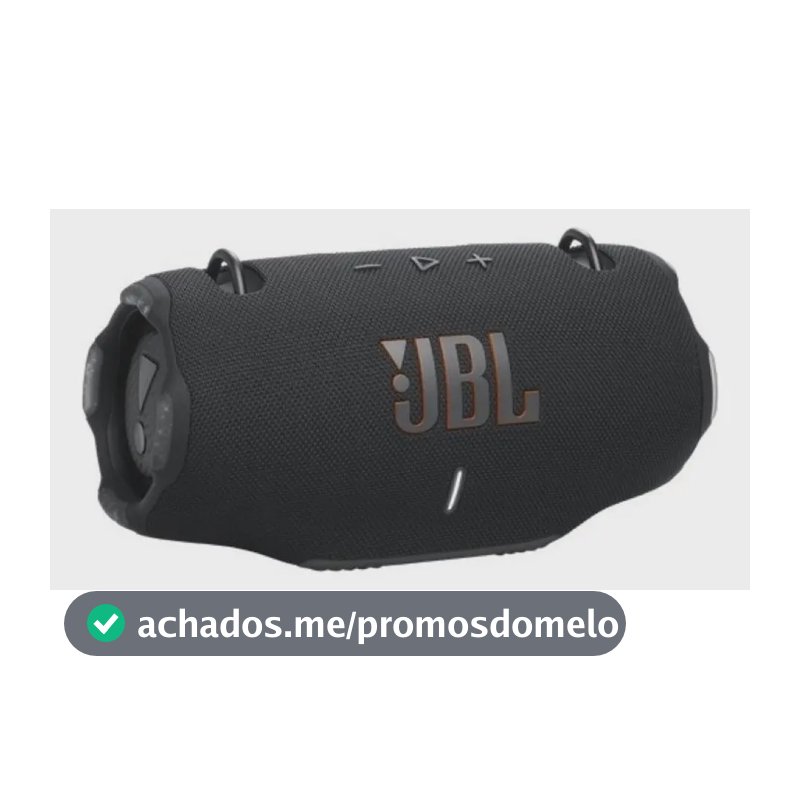 Caixa de Som Bluetooth Portátil Xtreme 4 JBL Cor Preta