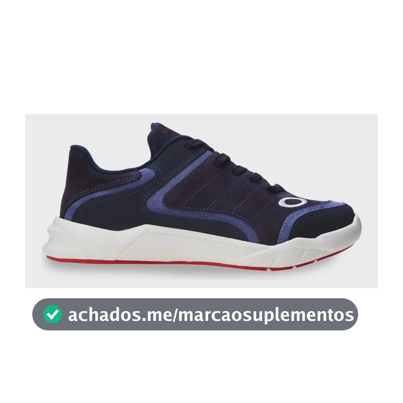 Tênis Masculino Blazon Oakley Azul/marinho Liso 41 Br