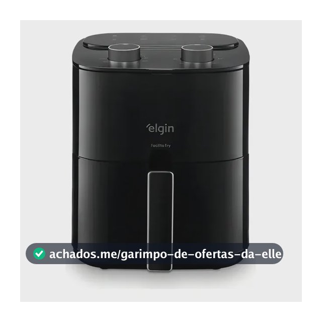 Fritadeira Elétrica Air Fry Elgin 3,5 Preto Somente 127v Preto 127v