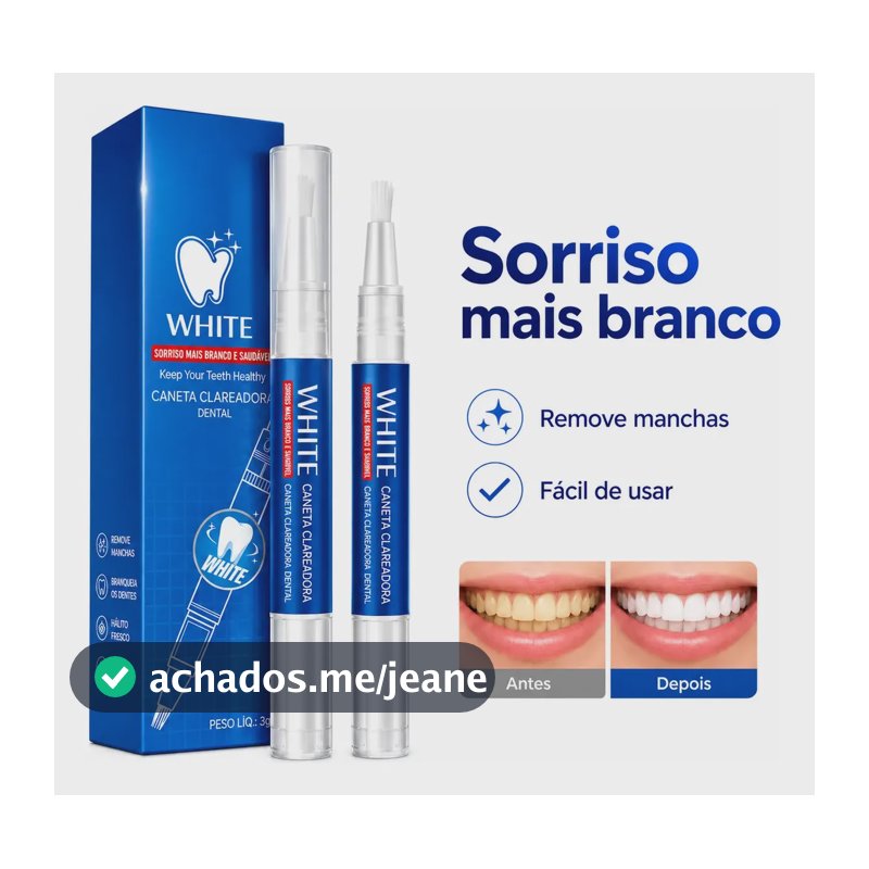 Caneta Para Clareamento Dental Removedor De Manchas Rotativa
