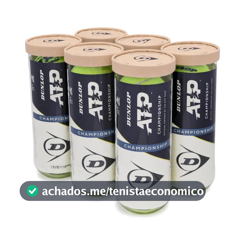 Bola De Tênis Dunlop Atp Championship All Court 6 Tubos