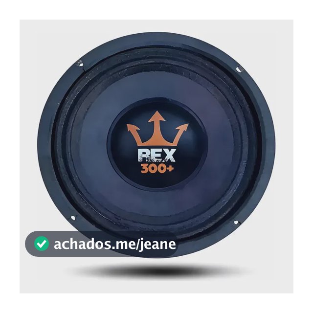 Falante Woofer Médio Grave 6 Polegadas 300w Rms Rex 300+ Preto