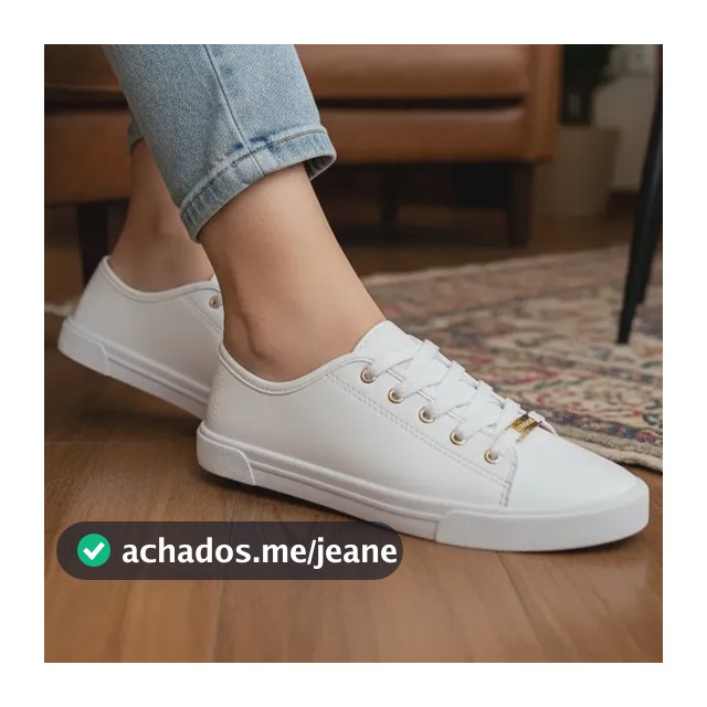 Tênis Moleca  Feminino Com Ilhós Dourado E Design Moderno