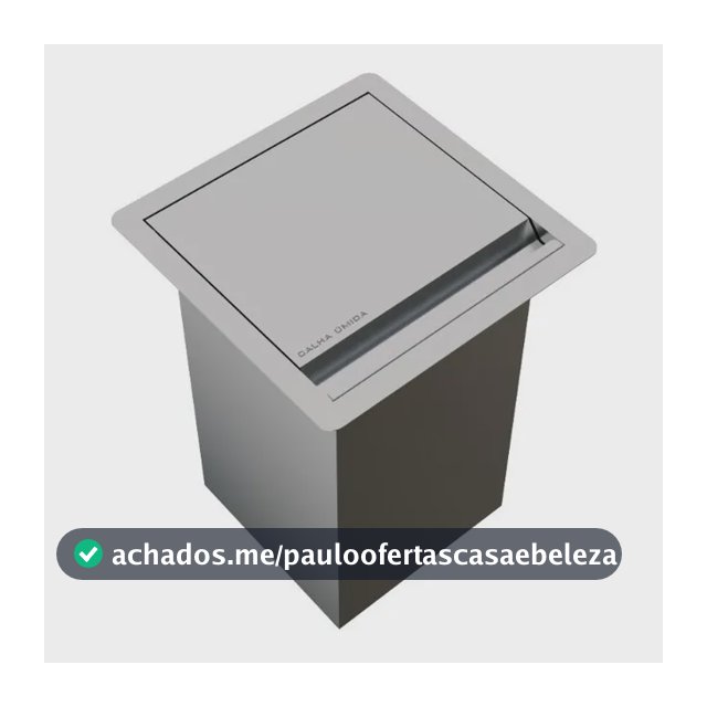 Lixeira Inox 3,9 L Para Bancada - Marca Calha Úmida