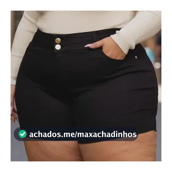 Shorts Jeans Plus Size Cintura Alta Levanta Bumbum 46 Ao 66