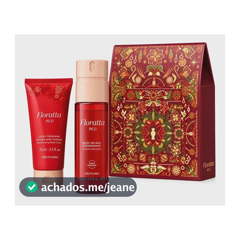 Kit Presente Floratta Red ( 2 Itens) O Boticário Lacrado
