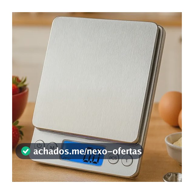 Balança Digital Mini De Alta Precisão 0,1g- 2kg Profissional Prateado 2 Kg