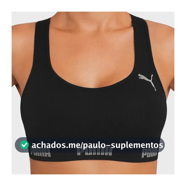 Top Puma Original Feminino Alta Sustentação Academia Fitness