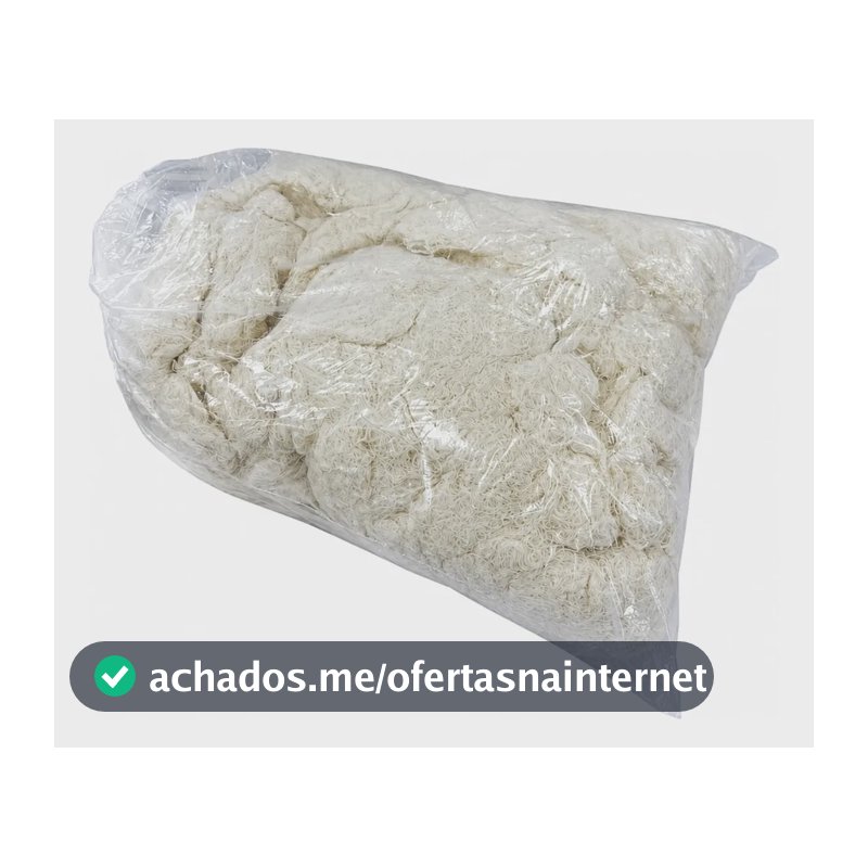 Estopa Branca - 1 Kg - Polimento - Automotivo - Limpeza