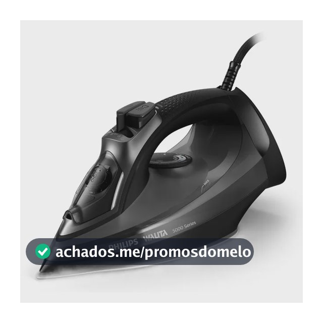 Ferro de Passar Roupas A Vapor Philips Walita Dst5040 Série 5000 1470W Preto