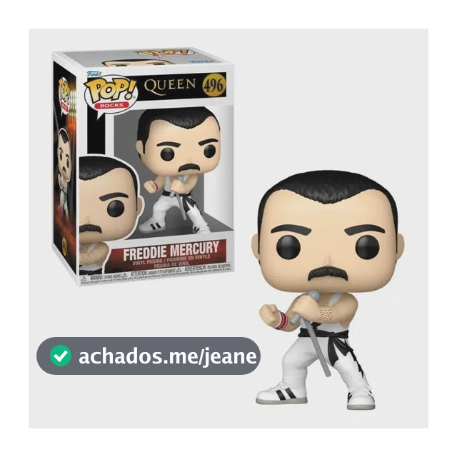 Boneco Funko Pop! Rocks Queen Freddie Mercury White Singlet