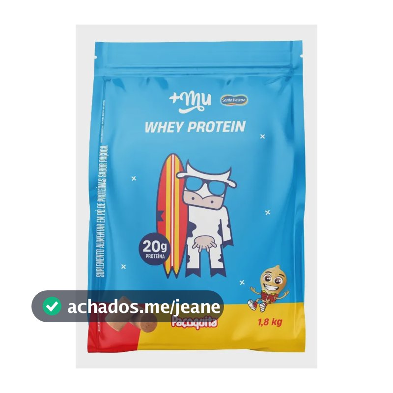 Whey Protein Concentrado Refil 1,8kg +mu Paçoquita