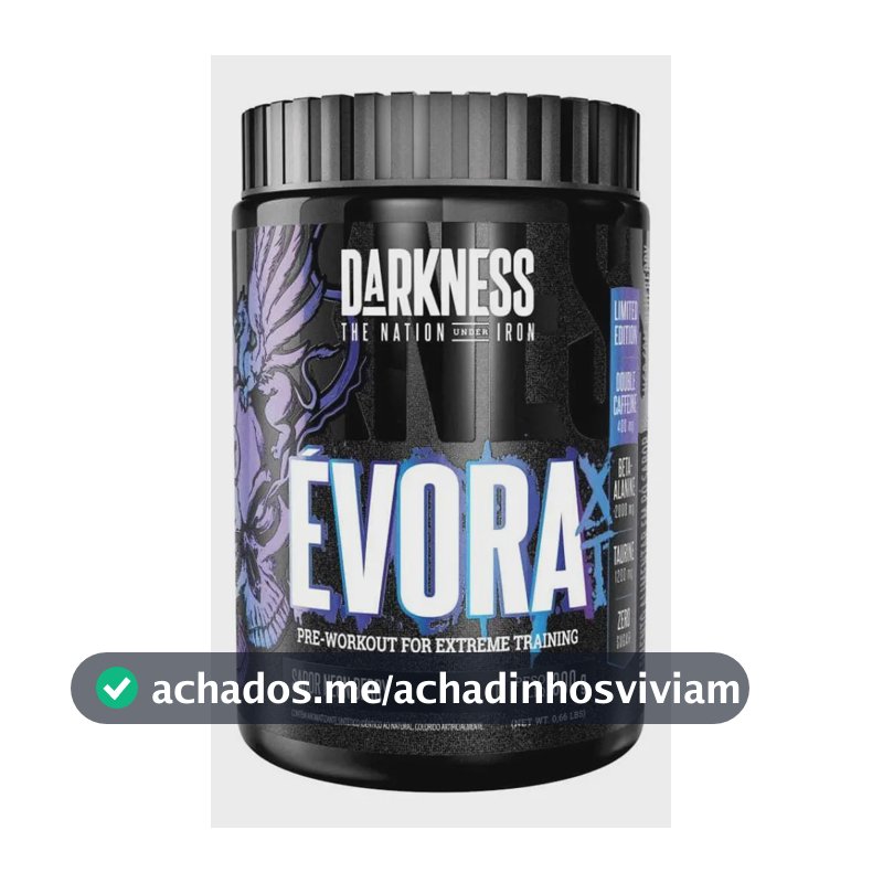 Suplemento em pó Darkness Pré Treino Évora sabor Neon Berry x 300g