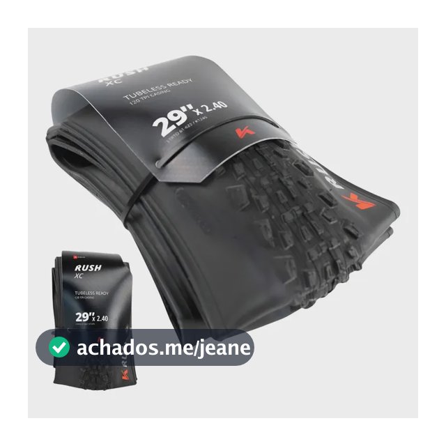 Pneu Bike Kenda Rush Xc Pro Sct Tubeless 29x2.40 Mtb 120tpi Preto