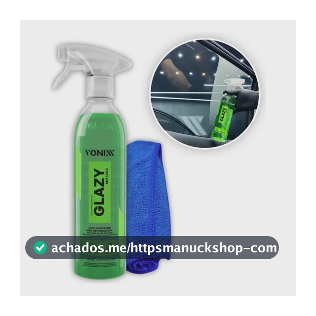 Limpa Desembaça Vidros Glazy Anti-fog 500ml Vonixx E Pano