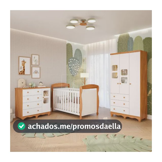Quarto Bebê Berço Americano Marquesa Guarda Roupa Cômoda Uli