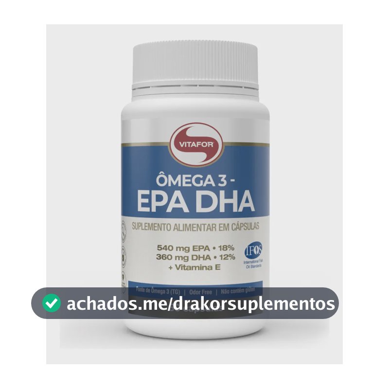 Suplemento Ômega 3 Epa Dha 60 Cápsulas Vitafor