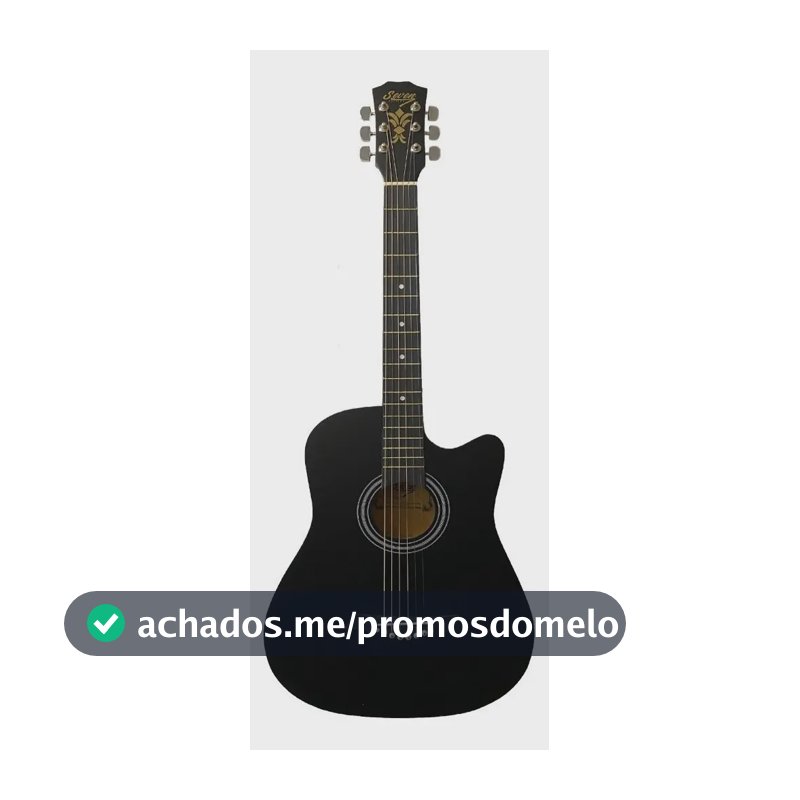 Violão acústico Seven SV-17 mini dreadnought dark black