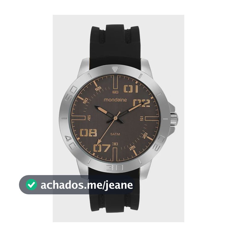 Relógio de Pulso Mondaine Masculino 99786G0MVNI3 com Pulseira Silicone