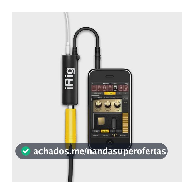 Irig - Interface De Áudio P/ Guitarra E Lives No Celular Cor Preto