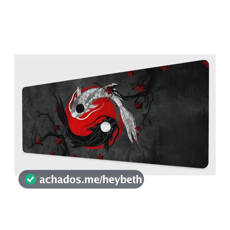 Mousepad Gamer Antiderrapante Extra Grande Rgb Jogos Speed Yin Yang 01