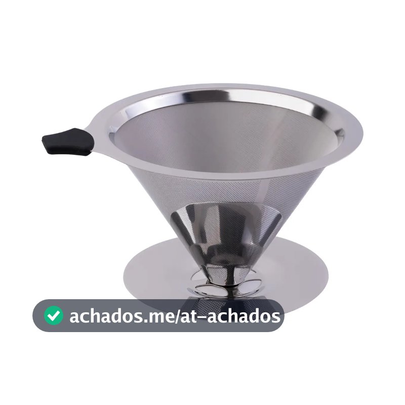 Filtro De Café Coador Inox 104 Extra Grande Reutilizável