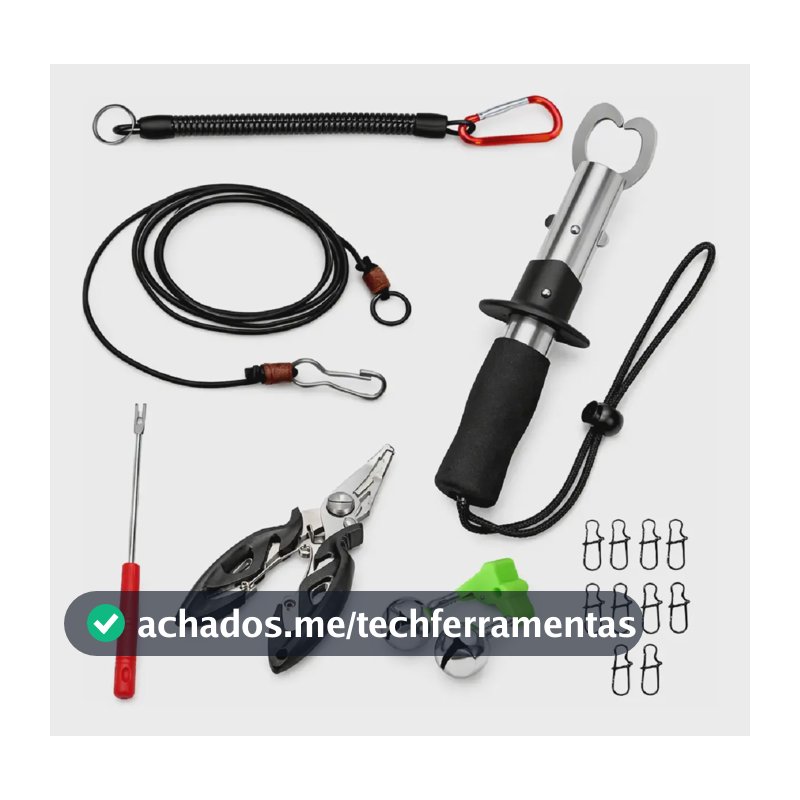 Kit Alicate Boga Tesoura Saca Anzol Salva Vara Sino Snap