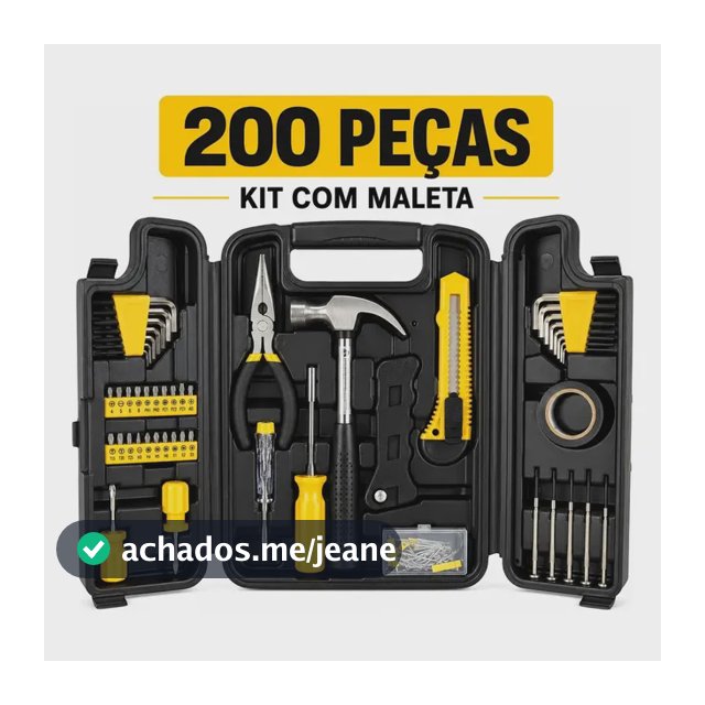 Jogo De Ferramentas 200 Peças - Profissional - Titanium