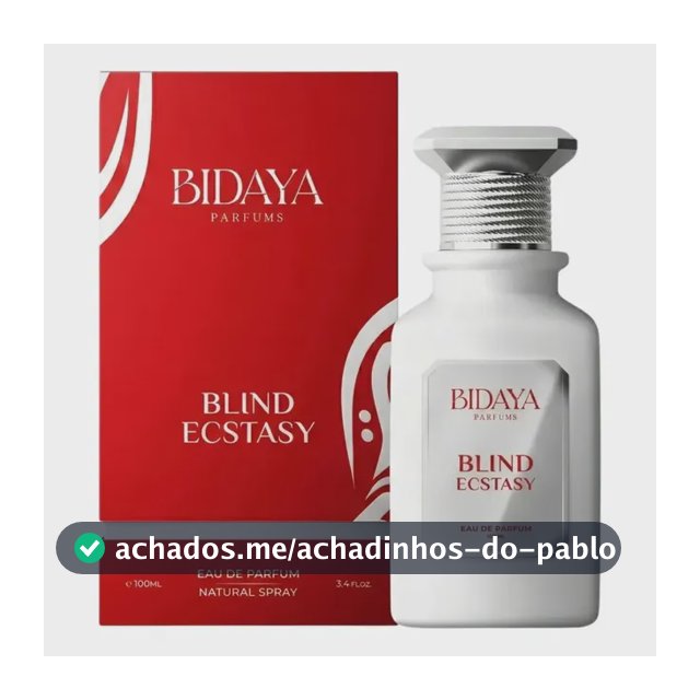 Perfume Árabe Blind Ecstasy 100ml Bidaya EDP