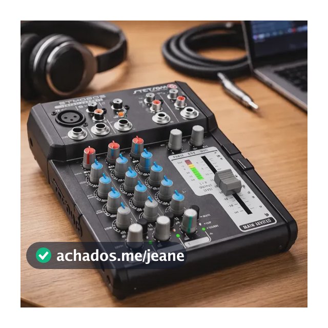 Mesa Som Automotivo stetsom 3 Canais Aux Rca Equalizador Stm0803