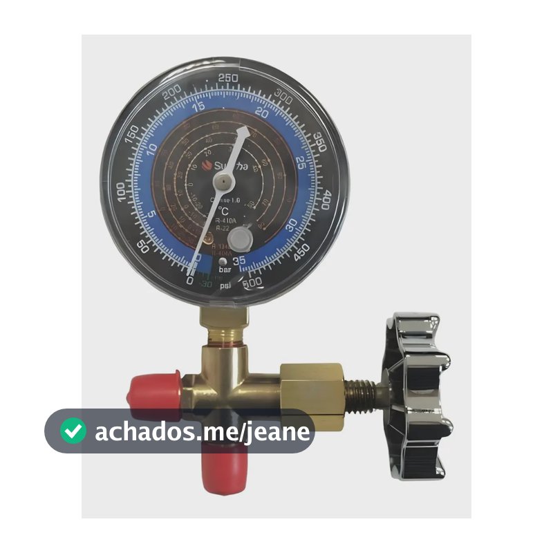 Manifold 1 Via Baixa Suryha com Manômetro para R22 R134A R404 R410 80150.106