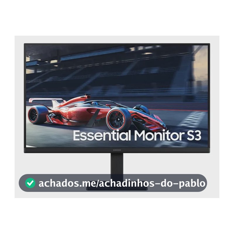 Monitor Gamer Samsung 24" FHD,100 Hz, HDMI, VGA,Preto, S3