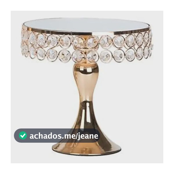 Suporte De Bolo De Casamento Dourado De 20 Cm Paraf