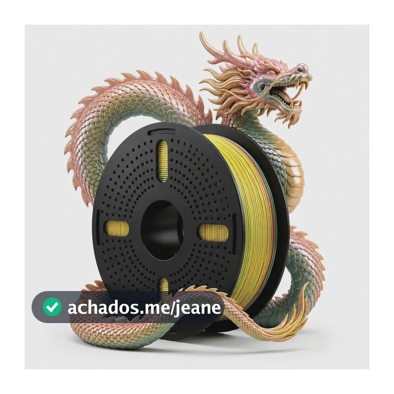 Filamento Impressora 3d Pla Silk Tri Color Print Pulse Cor: Vermelho Amarelo Verde